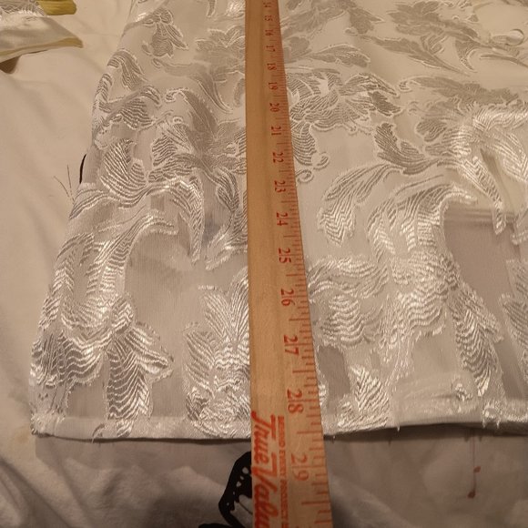 Private Luxuries Womens L Pajama 2-Pc Lounge Wear Set Ivory Sheer Top Satin NWT - Picture 6 of 12